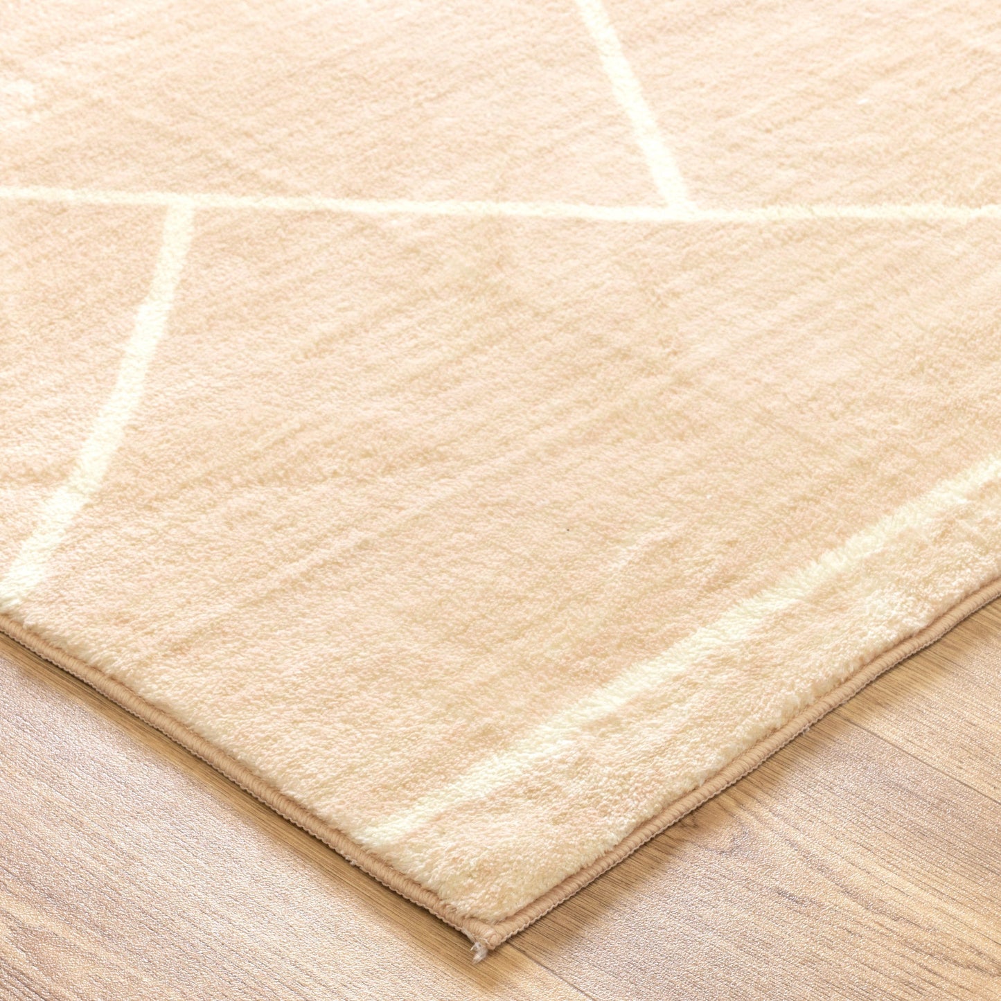 Cloud Modern Neutral Diamonds in Beige Rug