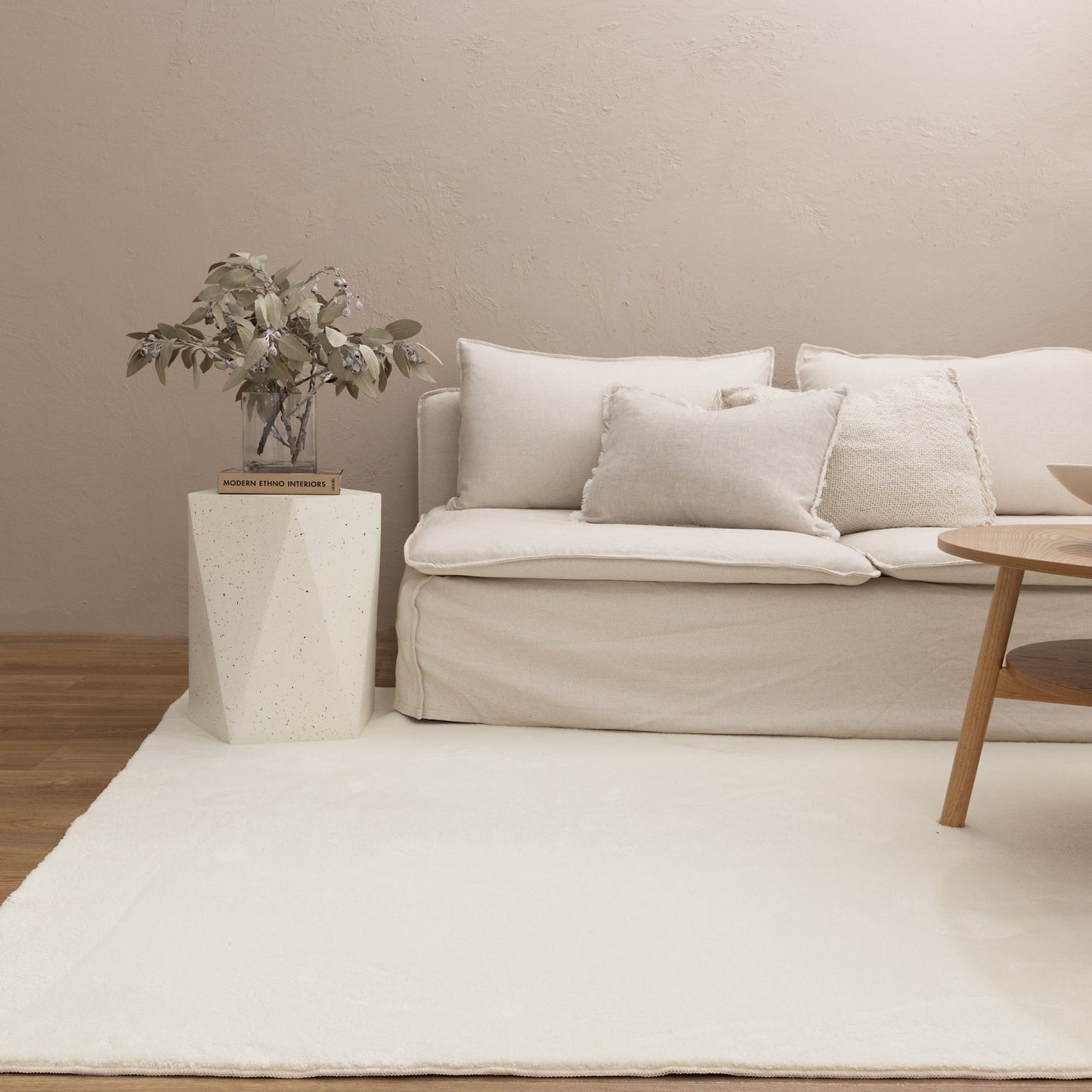 Cloud Modern Neutral Comfort in Cream Rug