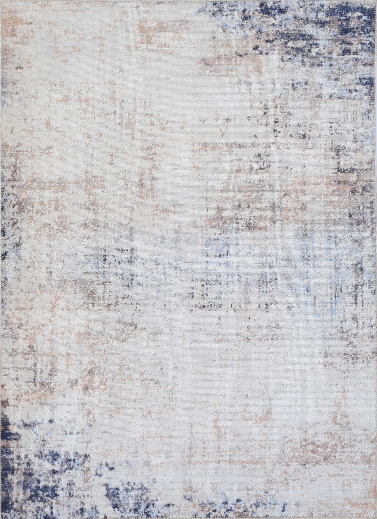 Euphrates Hafriyat In White & Blue Rug
