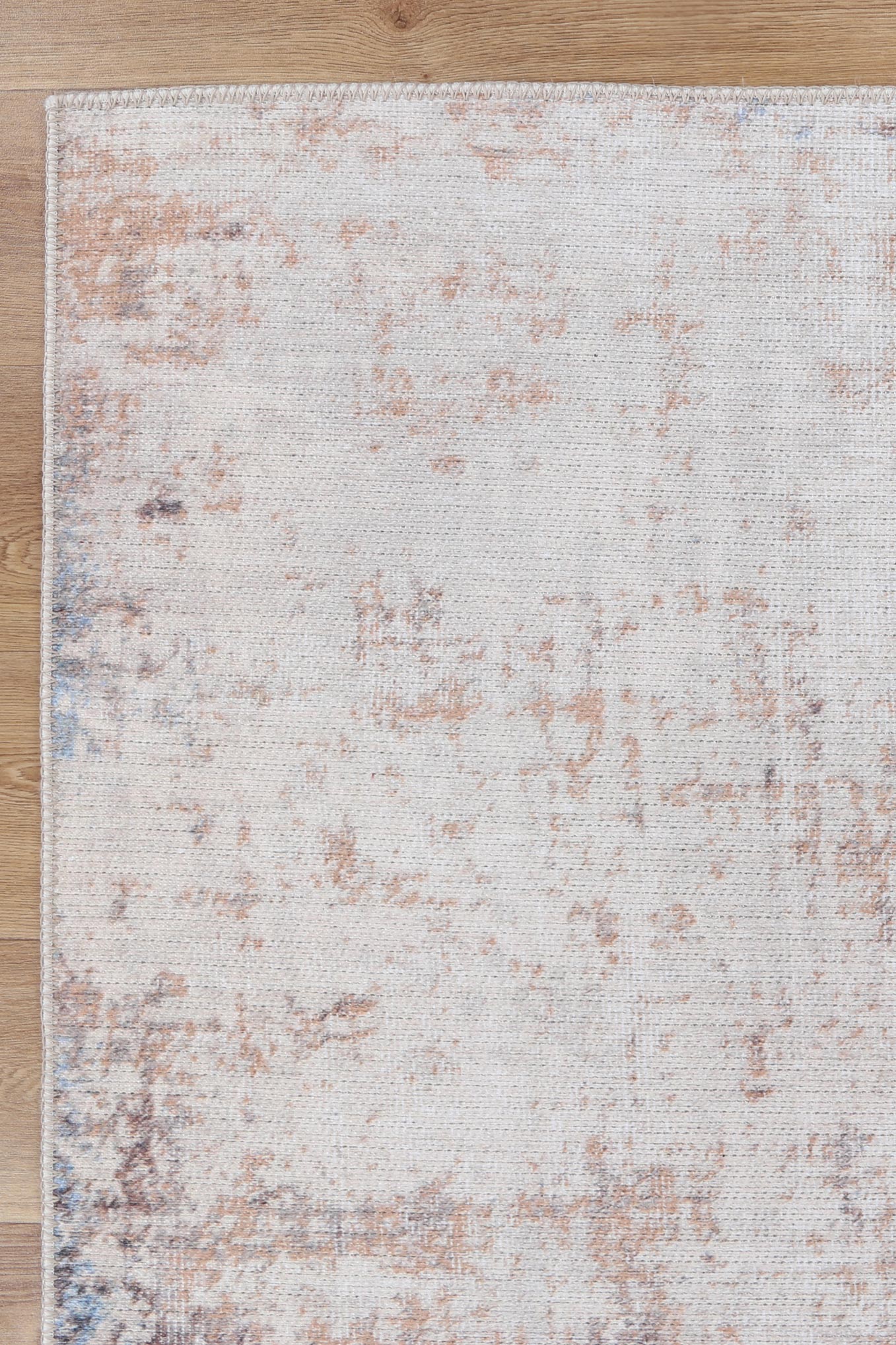 Euphrates Hafriyat In White & Blue Rug