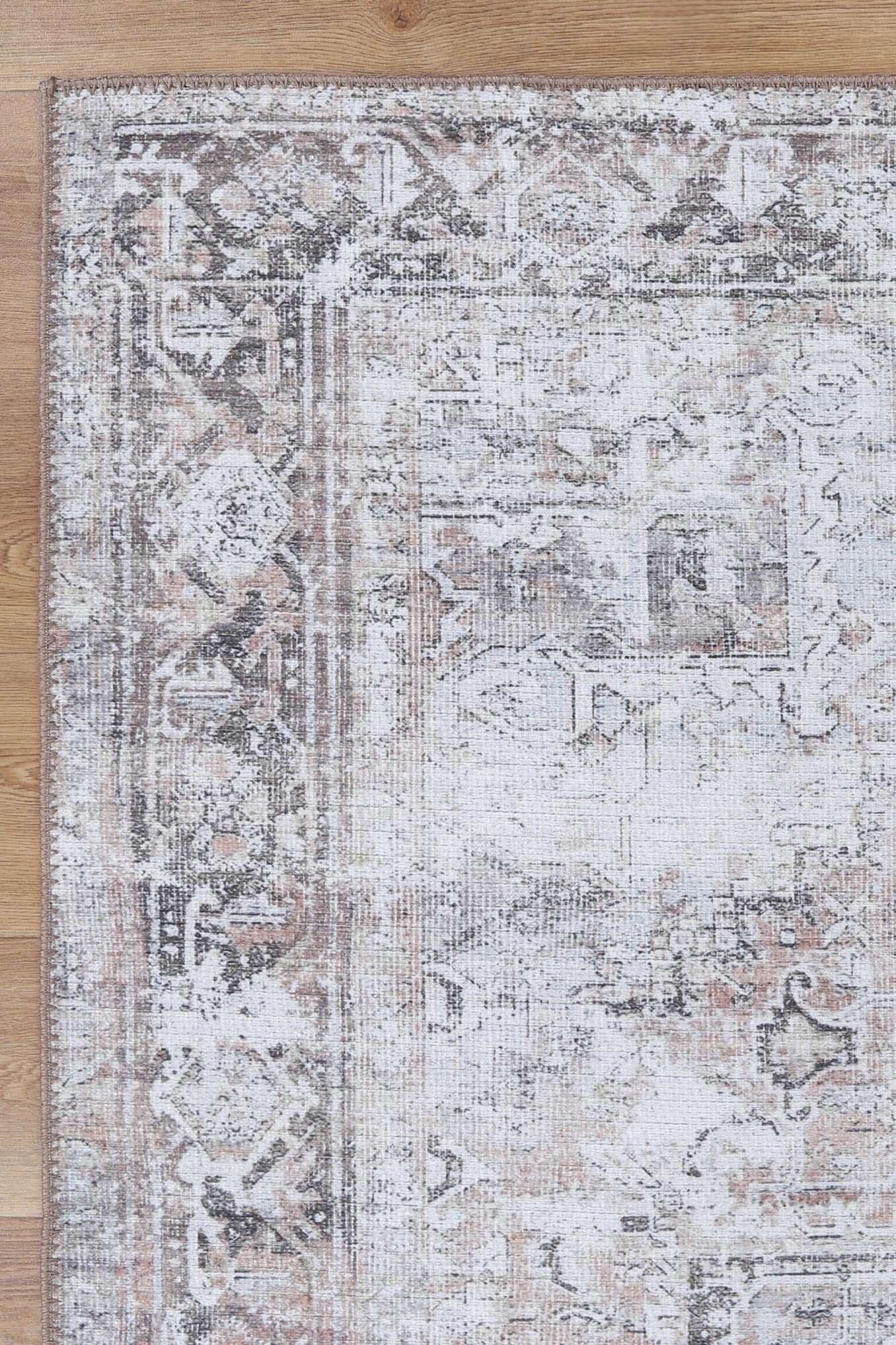 Euphrates Nuzi In Grey & White Rug