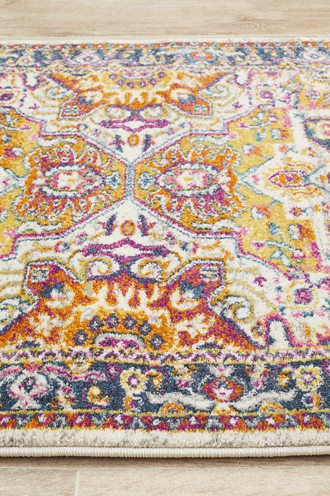 Babylon in Rust and Multi Coloured : Runner Rug