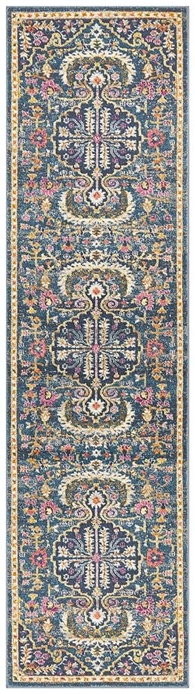 Babylon Dream in Navy : Runner Rug