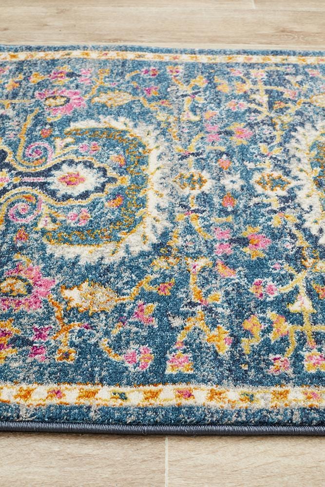 Babylon Dream in Navy : Runner Rug