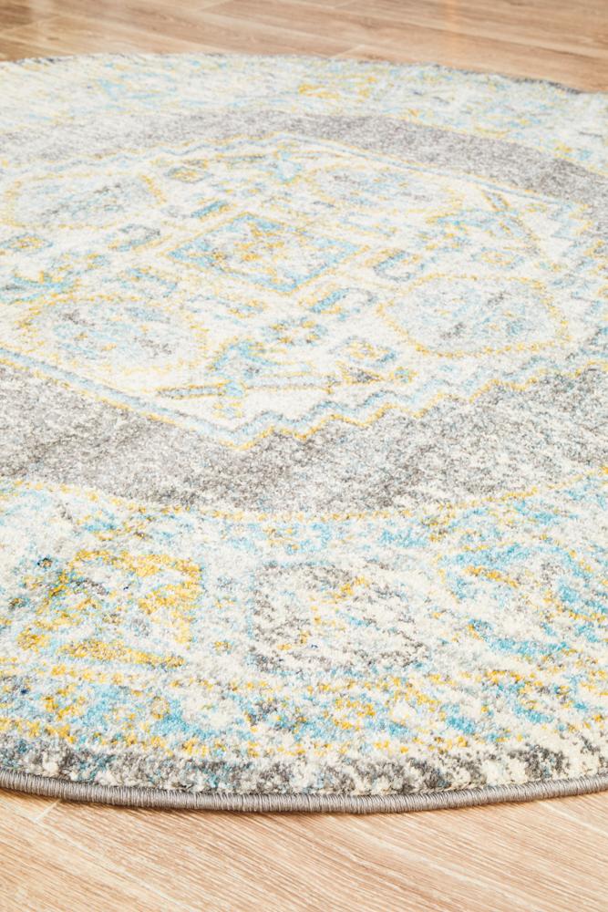 Century In Grey : Round Rug