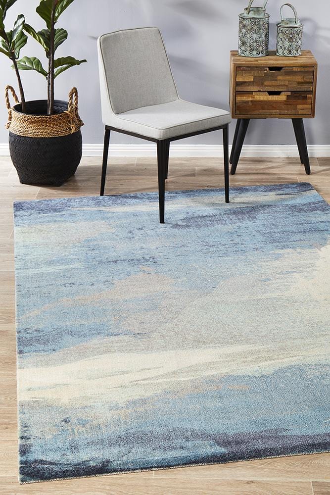 City Sandy Blue rug with elegant soft hues