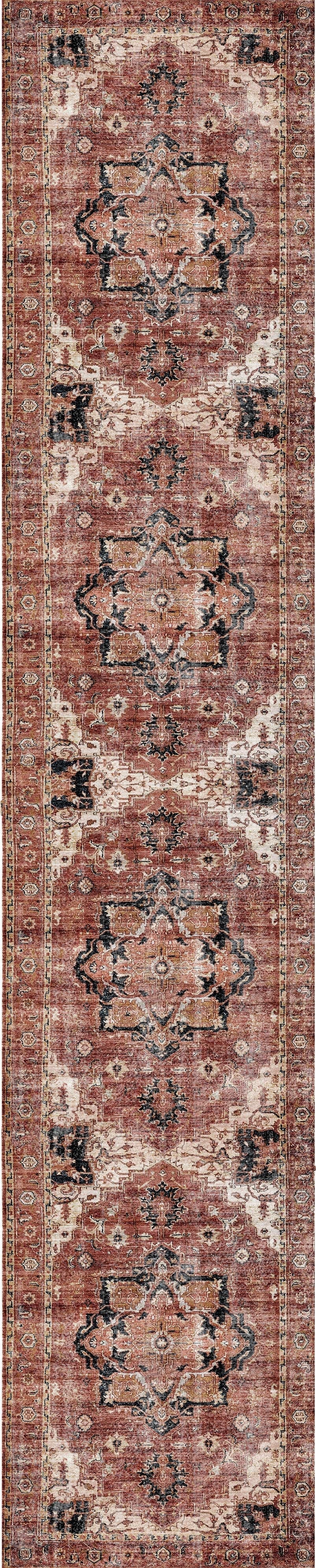 Distressed Vintage Cezanne In Multicolour Rug