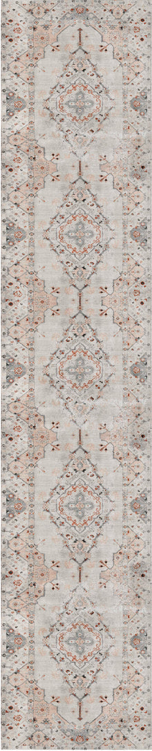 Sauville Blush In Multicolour : Runner Rug