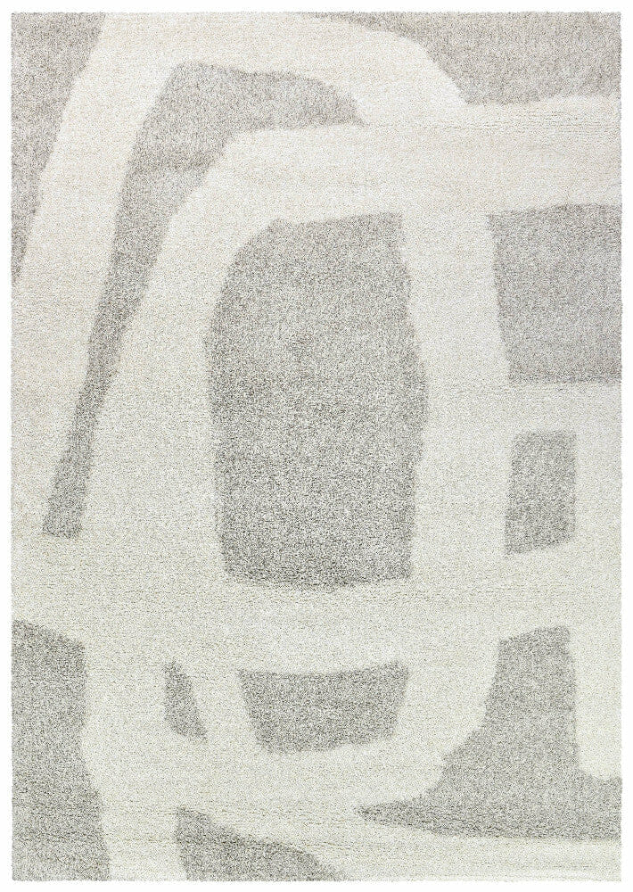 Lila Luxury Beautiful Shaggy Pile Edgy Design 650 In Latte Rug