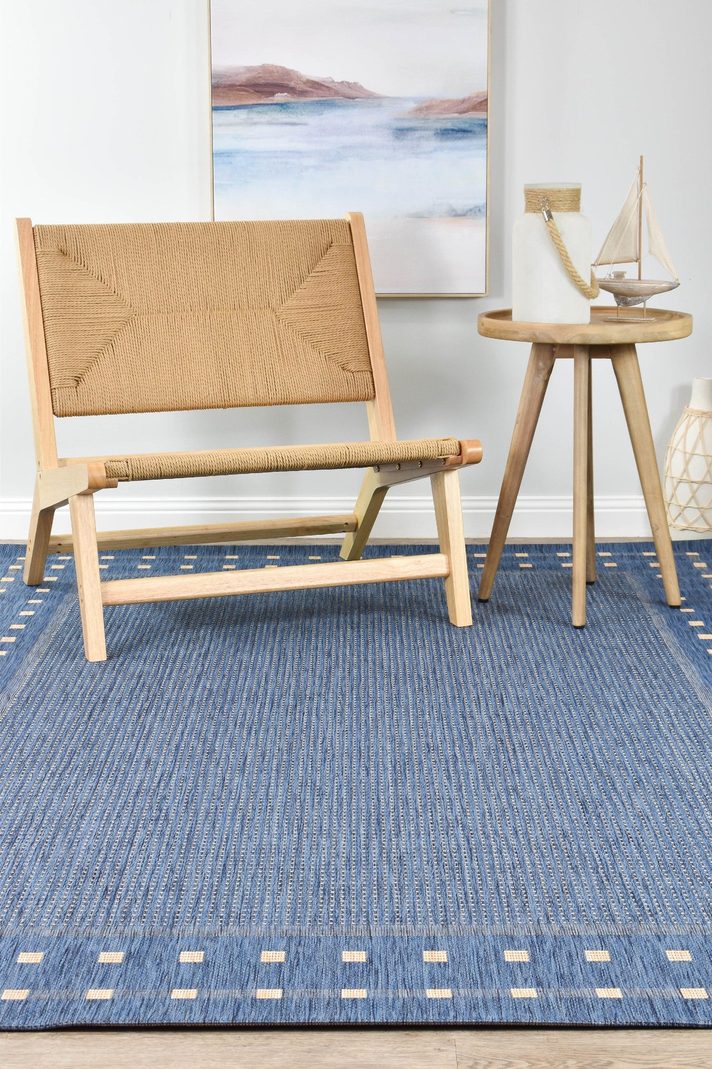 Natural 4840 33 In Blue Rug
