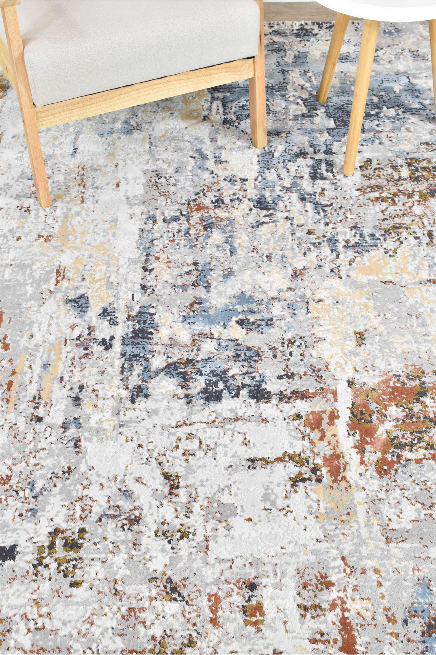 Velvet 25346B In Teak Water Rug