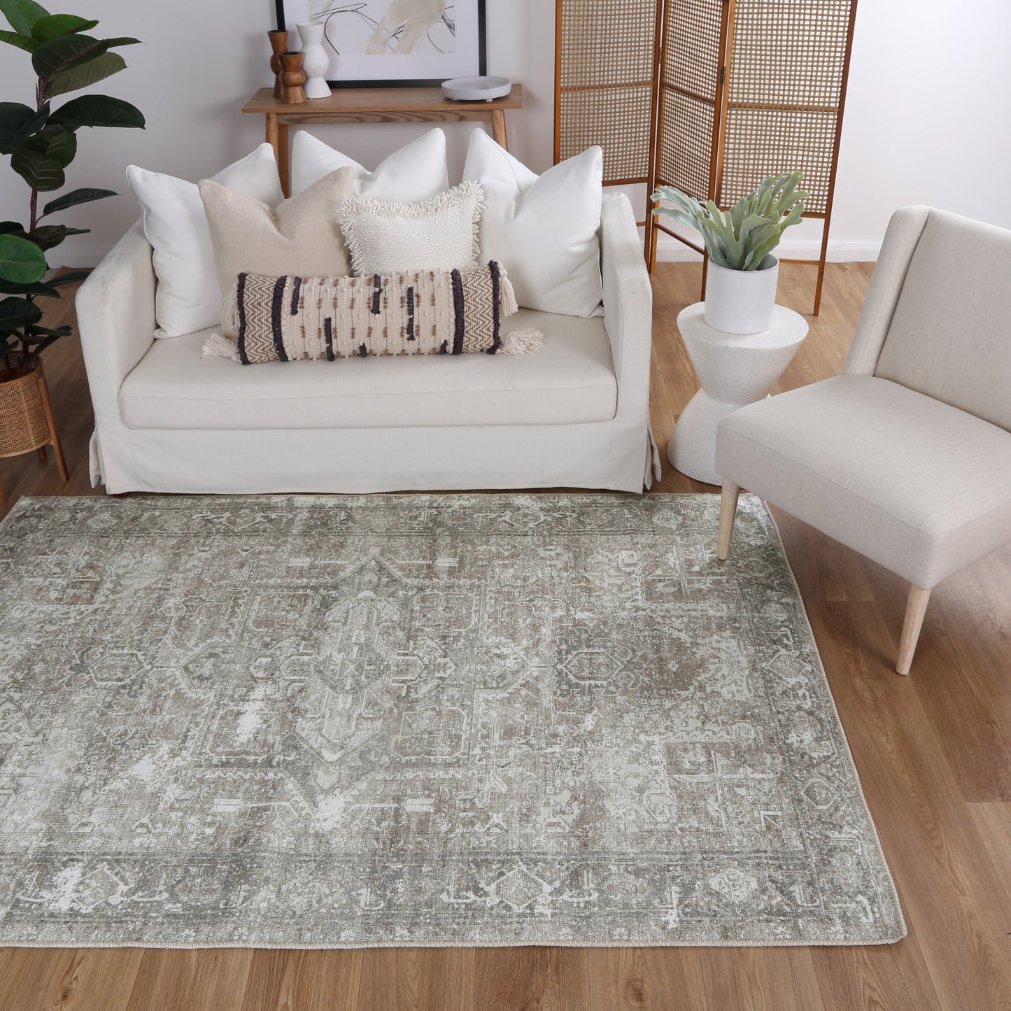 Euphrates Nuzi Designs In Grey Rug