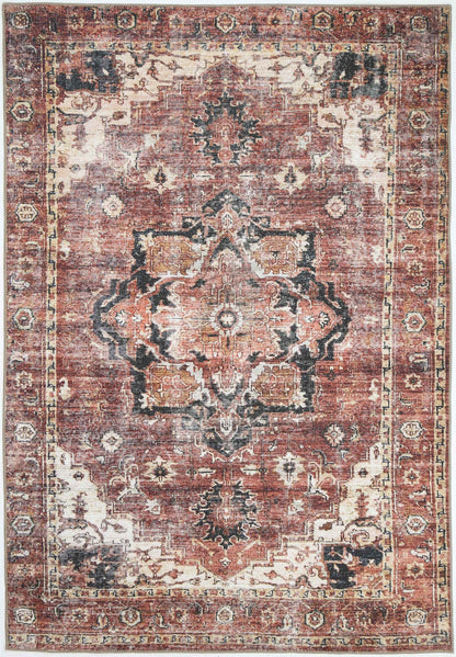 Distressed Vintage Cezanne In Multicolour Rug