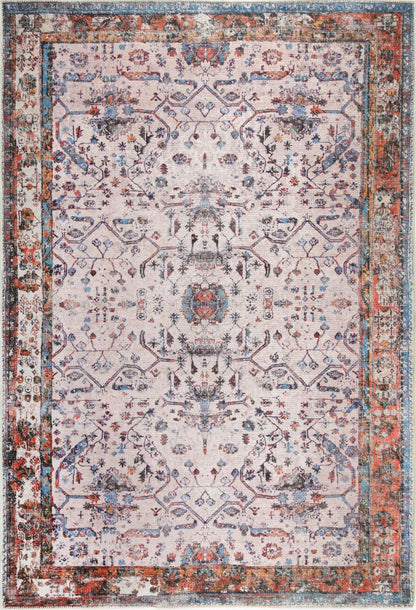 Vintage Koray In Ivory Multicolour Rug