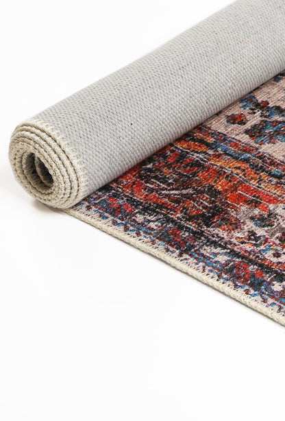 Vintage Koray In Ivory Multicolour Rug