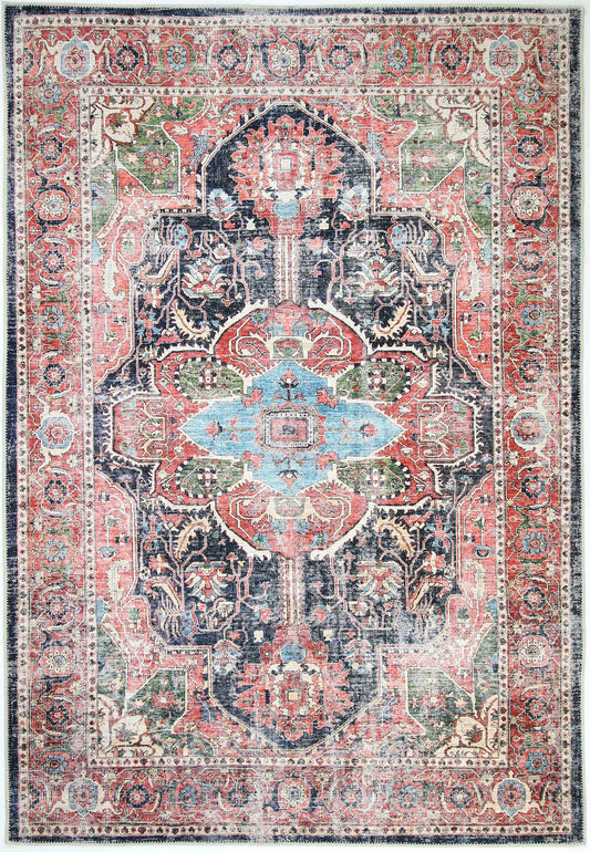 Distressed Vintage Kendra In Multicolour Rug