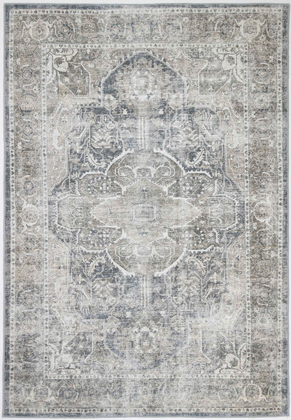 Distressed Vintage Kendra Ash In Grey Rug