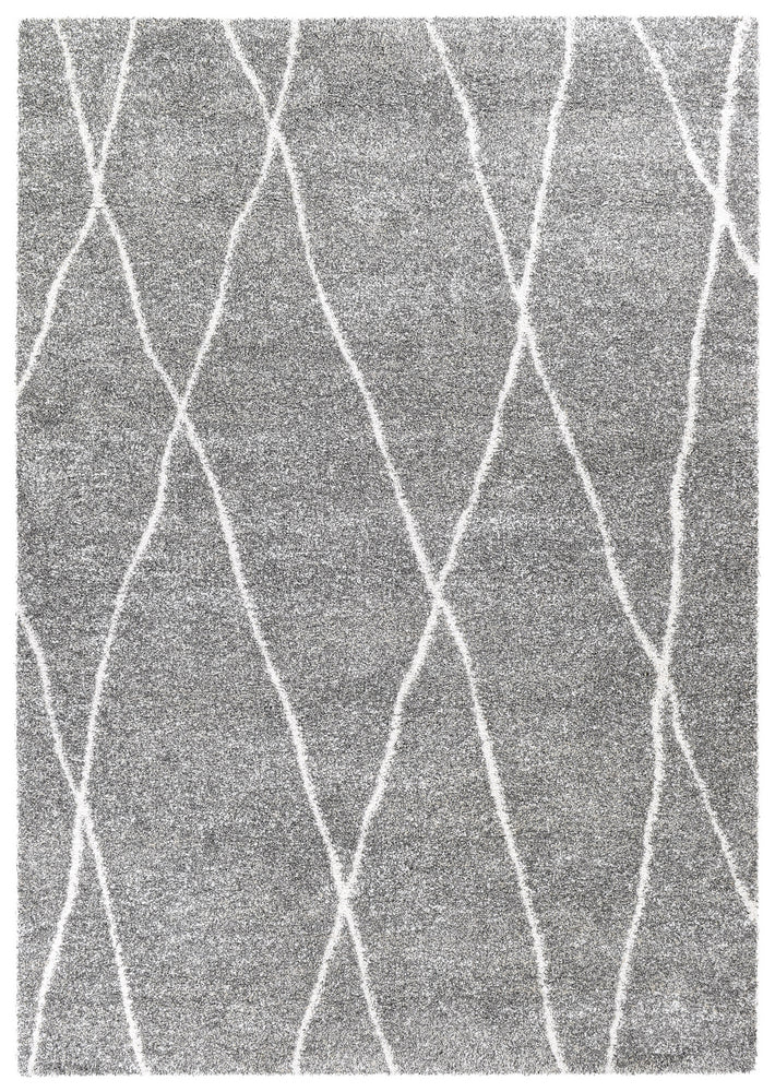Alpha Shaggy Bedrock In Grey Rug
