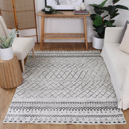 Alma Scandi Design In Silver Rug