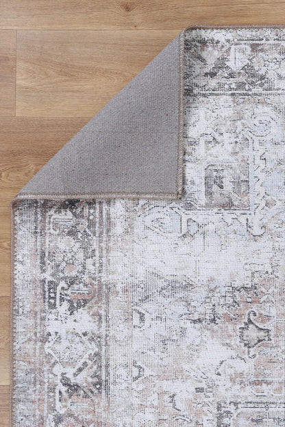 Euphrates Nuzi In Grey & White Rug