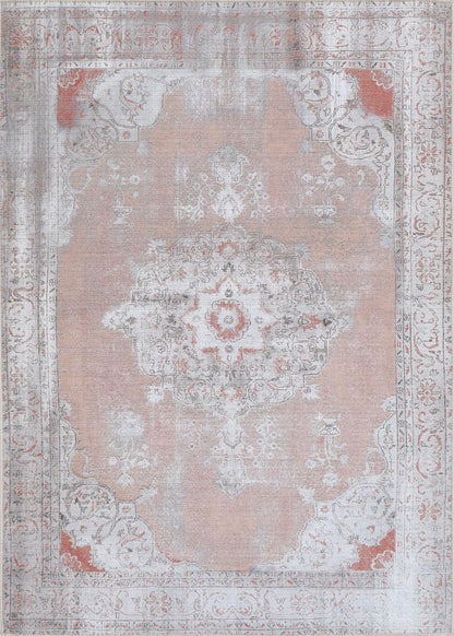 Euphrates Isin Terracotta In Multicolour Rug