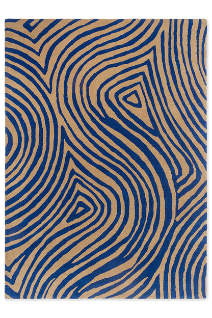 Brink & Campman 097708 Decor Groove Electric In Blue Rug