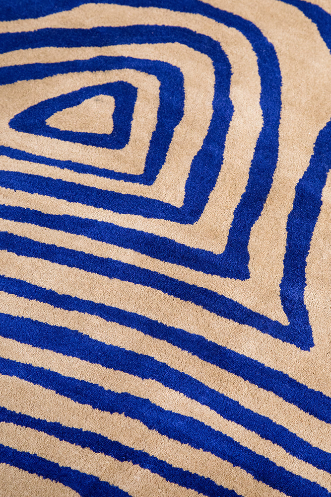 Brink & Campman 097708 Decor Groove Electric In Blue Rug