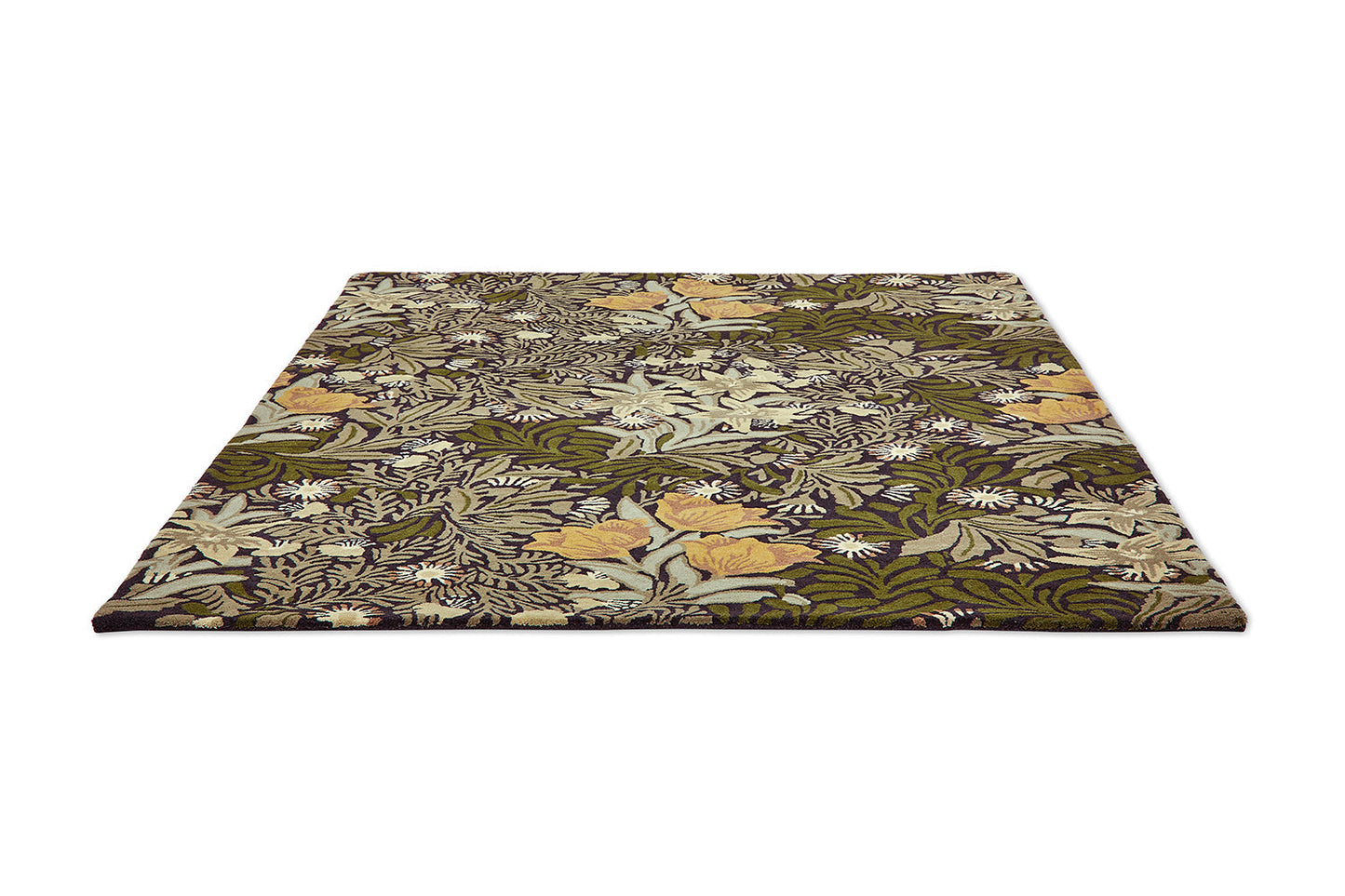 Morris & Co Bower 128207 Twining In Green Rug