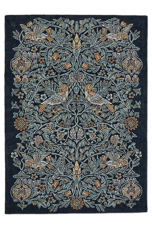 Morris & Co Bird Webb's 128308 In Blue Rug