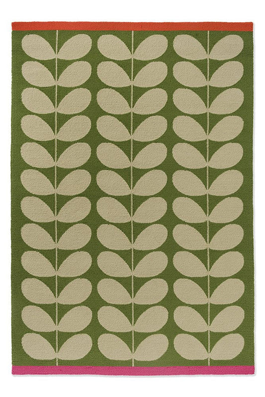 OR Solid Stem-Basil 463607 In Green Rug