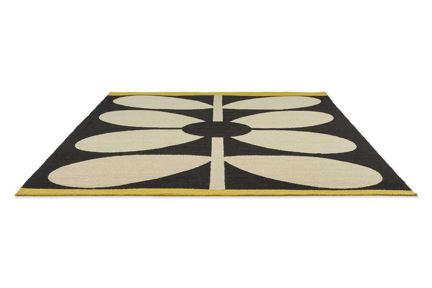 OR Giant Sixties Stem-Noir 463705 In Black & White Rug