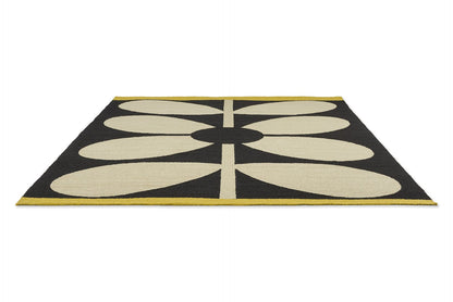 OR Giant Sixties Stem-Noir 463705 In Black & White Rug