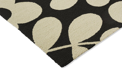 OR Stem Sprig-Monochrome 463905 In Black & White Rug