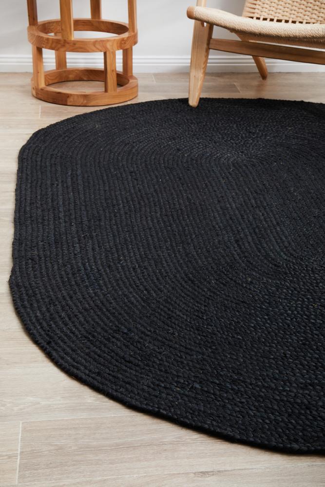 Bondi In Black : Oval Rug