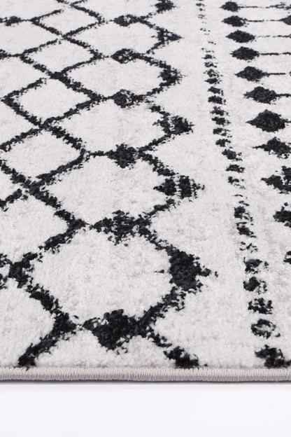 Fjord Repeats In Black & White Rug