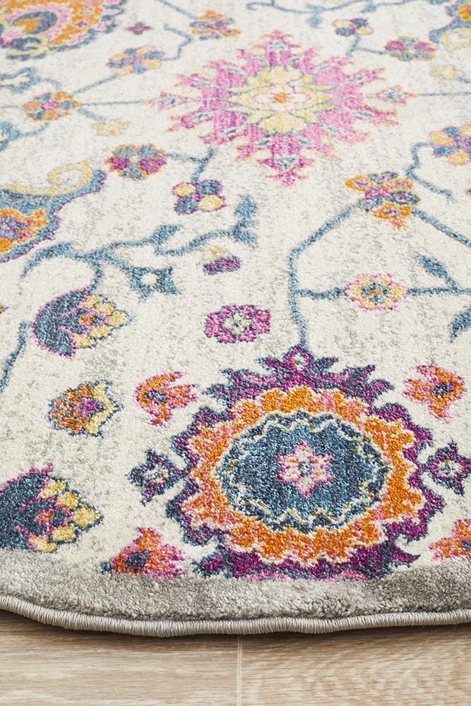 Babylon Lily in Multi Coloured : Round Rug