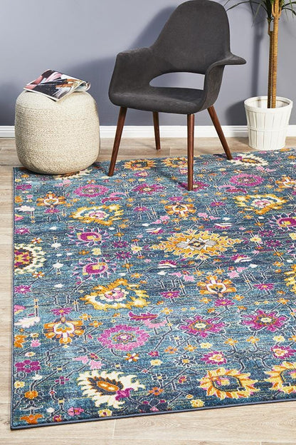 Babylon Floral in Blue Rug