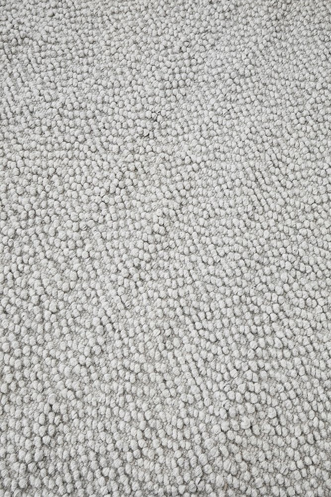 Boucle Touch Of Modern Elegance In Grey Rug