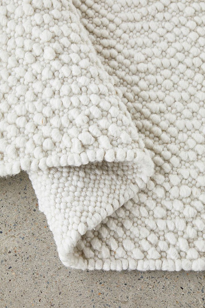 Boucle Elegant Luxurious In White Rug