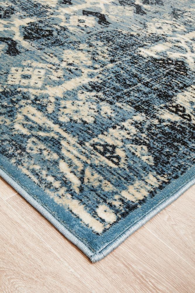 Calypso Palm In Blue Rug