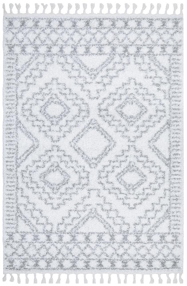 Casablanca Tribal In White Rug