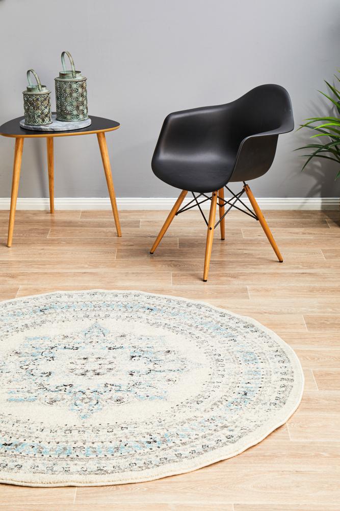 Century In White : Round Rug