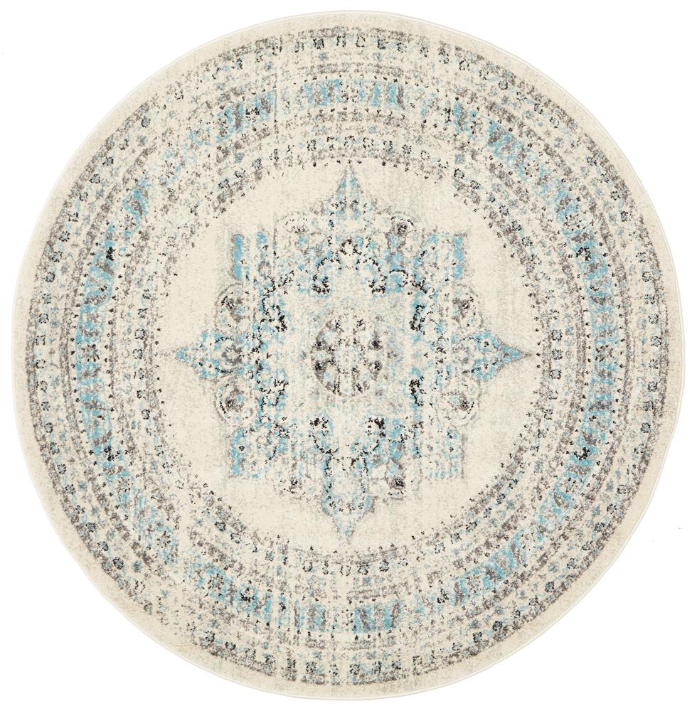 Century In White : Round Rug