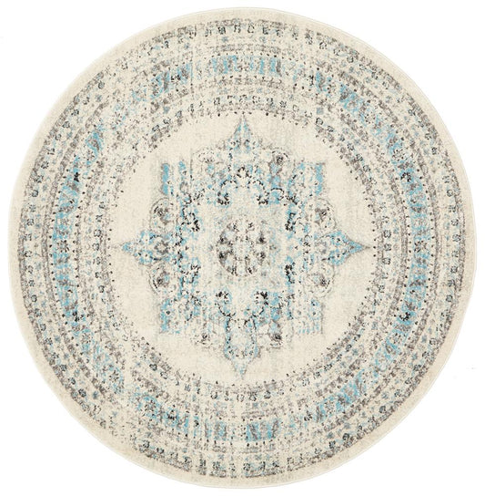 Century In White : Round Rug