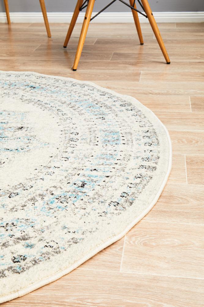 Century In White : Round Rug