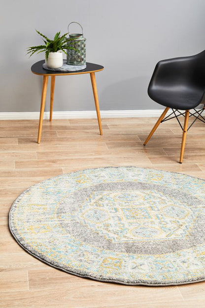 Century In Grey : Round Rug