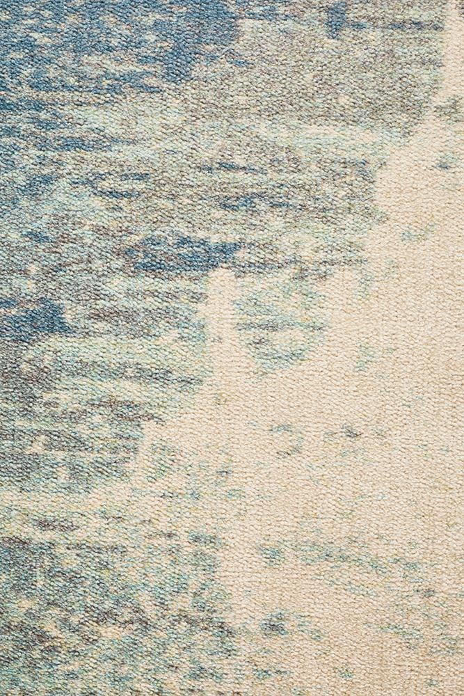 City In Sandy Blue Rug