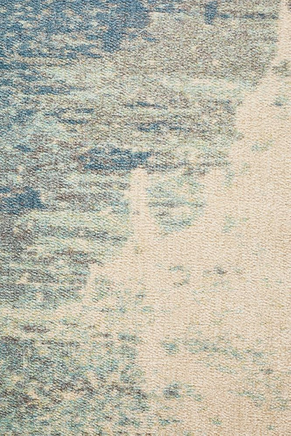 City In Sandy Blue Rug