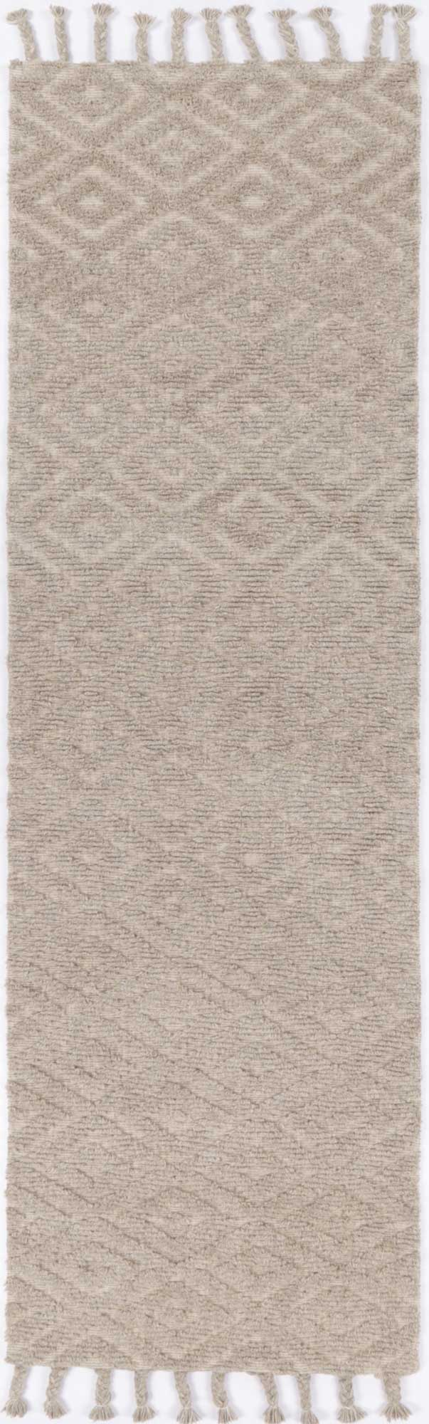 Goa Diamond Wool Blend In Brown Rug