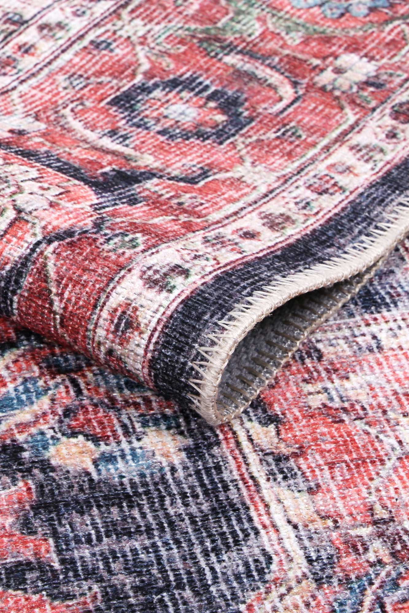 Distressed Vintage Kendra In Multicolour Rug